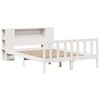 vidaXL Lit bibliothèque sans matelas blanc 160x200 cm bois pin massif