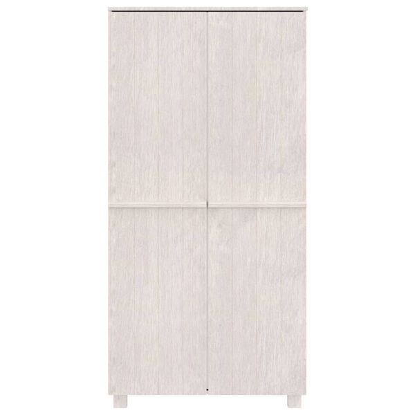 vidaXL Garde-robe HAMAR Blanc 89x50x180 cm Bois massif de pin