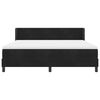 vidaXL Lit &agrave; ressorts avec matelas Noir 200 x 180 cm Velours