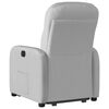 vidaXL Fauteuil inclinable &eacute;lectrique gris nuage tissu