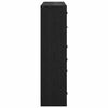 vidaXL Haut Armoire 2 pcs Ch&ecirc;ne noir 68 x 37 x 142 cm
