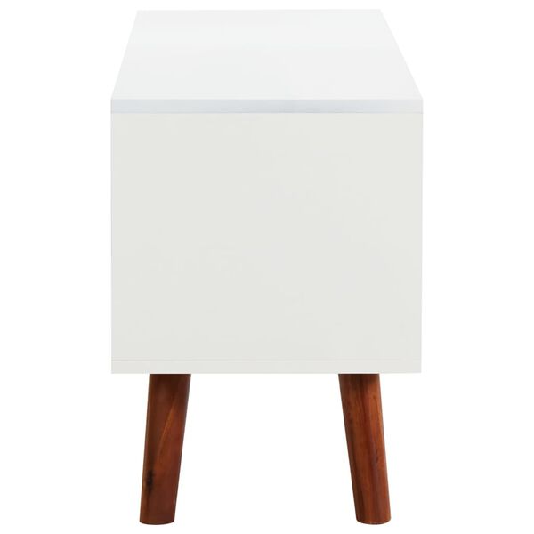 vidaXL Meuble TV 110x35x50 cm Bois d'acacia solide et MDF