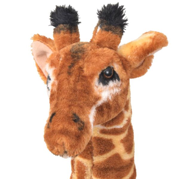 vidaXL Jouet en peluche Girafe Marron et jaune XXL