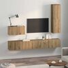 vidaXL Meuble TV mural 4 pcs Ch&ecirc;ne artisanal Bois d'ing&eacute;nierie
