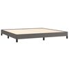 vidaXL Cadre de lit sans matelas gris 200x200 cm similicuir