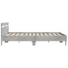 vidaXL Cadre de lit sans matelas gris b&eacute;ton 180x200 cm