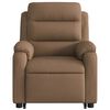 vidaXL Fauteuil de massage inclinable Marron Tissu