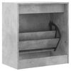 vidaXL Armoire &agrave; chaussures gris b&eacute;ton 60x34x63,5 cm bois d'ing&eacute;nierie