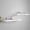 vidaXL Étagères murales flottantes 2 pcs blanc 90x23,5x3,8 cm MDF
