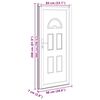vidaXL Porte d'entr&eacute;e Blanc 98x208 cm PVC