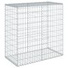 vidaXL Panier gabion avec couvercle 100x50x100 cm fer galvanisé