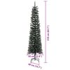 vidaXL Sapin de No&euml;l artificiel Vert 210 cm PVC, plastique et acier