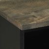 vidaXL Table de chevet noir 40x33x46 cm bois de manguier solide