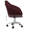 vidaXL Chaise pivotante de salle à manger Violet Tissu
