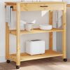 vidaXL Chariot de cuisine MONZA 84x40x88,5 cm bois massif de pin