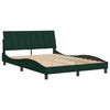 vidaXL Cadre de lit sans matelas Hanko vert fonc&eacute; 140x190 cm velours