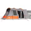 vidaXL Tente de voiture 2 personnes gris et orange imperméable
