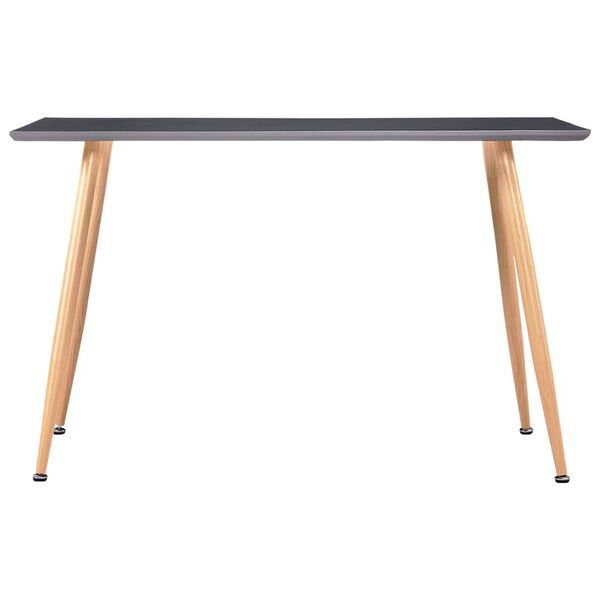 vidaXL Table de salle &agrave; manger Gris et ch&ecirc;ne 120x60x74 cm MDF