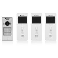 Smartwares Système d'interphone vidéo 3 appartements 20,5x8,6x2,1 cm