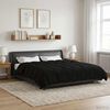 vidaXL Duvet d'&eacute;t&eacute; simple Matelass&eacute; Noir 200 x 200 cm Microfibre