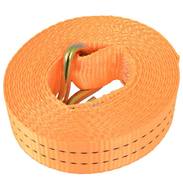 vidaXL Sangle d’arrimage à cliquet 4 pcs 1 tonne 6 m x 38 mm Orange