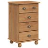 vidaXL Commode 5-Tiroir ASKIM Marron 48,5 x 40 x 79 cm