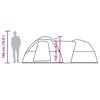 vidaXL Tente de camping 5 personnes blanc tissu occultant imperméable