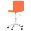 vidaXL Chaises &agrave; manger pivotantes lot de 2 orange similicuir