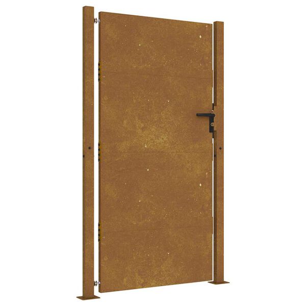 vidaXL Portail de jardin 100x200 cm en acier Corten