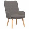 vidaXL fauteuil Gris clair 63 x 67 x 94 cm tissu