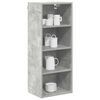vidaXL Armoire suspendue avec stockage Gris b&eacute;ton 40 x 29,5 x 100 cm