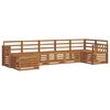 vidaXL Ensembles de canap&eacute;s 7 pcs Naturel Bois d'Acacia Massif