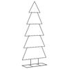 vidaXL Arbre de No&euml;l en m&eacute;tal pour d&eacute;coration noir 150 cm