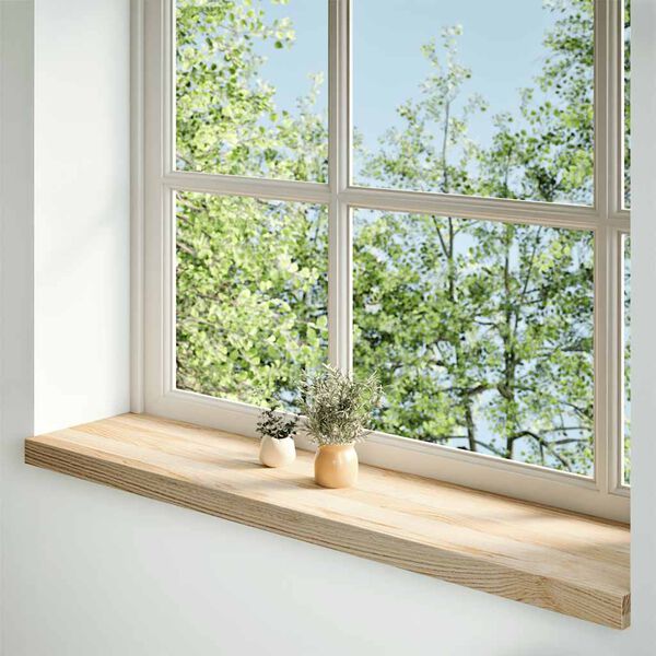 vidaXL Appuis de fen&ecirc;tre 2 pcs non trait&eacute; 100x30x2cm bois ch&ecirc;ne massif