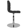vidaXL Tabouret de bar pivotant Noir Tissu