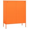 vidaXL Commode Orange 80x35x101,5 cm Acier