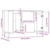 vidaXL Buffet Ch&ecirc;ne fum&eacute; 102x35x70 cm Bois d'ing&eacute;nierie
