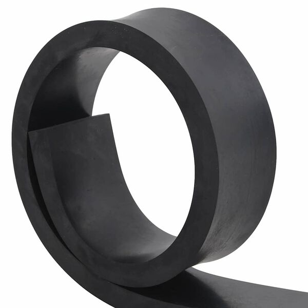 vidaXL Bordure en caoutchouc de chasse-neige noir 100x8x2 cm