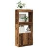 vidaXL Buffet haut vieux bois 63x33x140 cm bois d'ing&eacute;nierie