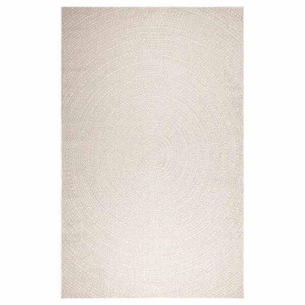 vidaXL Tapis ZIZUR cr&egrave;me 200x290 cm aspect de jute int&eacute;rieur ext&eacute;rieur