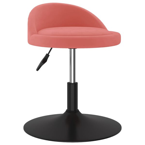 vidaXL Chaise pivotante de salle &agrave; manger Rose Velours