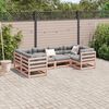 vidaXL Salon de jardin 6 pcs bois massif sapin de douglas