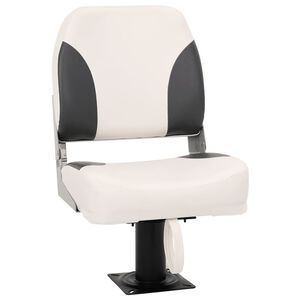 vidaXL Si&egrave;ge de bateau pliable 1 ensemble avec dossier bas et sangle de fixation