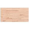 vidaXL Comptoir de salle de bain 100x50x1,5 cm bois massif de h&ecirc;tre