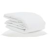 vidaXL Duvet d'&eacute;t&eacute; simple avec oreiller 2 pc Blanc Plume de canard
