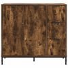vidaXL Buffet Ch&ecirc;ne fum&eacute; 89,5 x 33 x 82 cm Bois d'ing&eacute;nierie