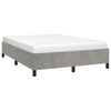 vidaXL Cadre de lit sans matelas gris clair 140x200 cm velours