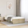 vidaXL Cadre de lit sans matelas ch&ecirc;ne sonoma 75x190 cm