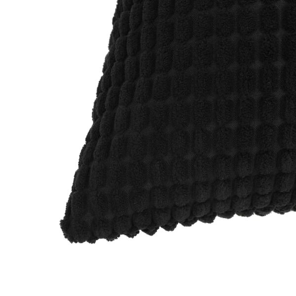 vidaXL Jeu de coussin lot de 2 Velours 40 x 60 cm Noir