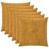 vidaXL Housse de coussin 6 pcs HEERLEN Jaune 60 x 60 cm